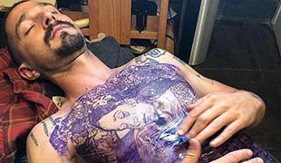 Шайа ЛаБаф набил тату на всю грудь ради съёмок в фильме