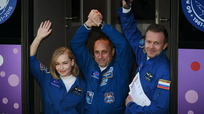 Команда фильма «Вызов» отправилась в космос